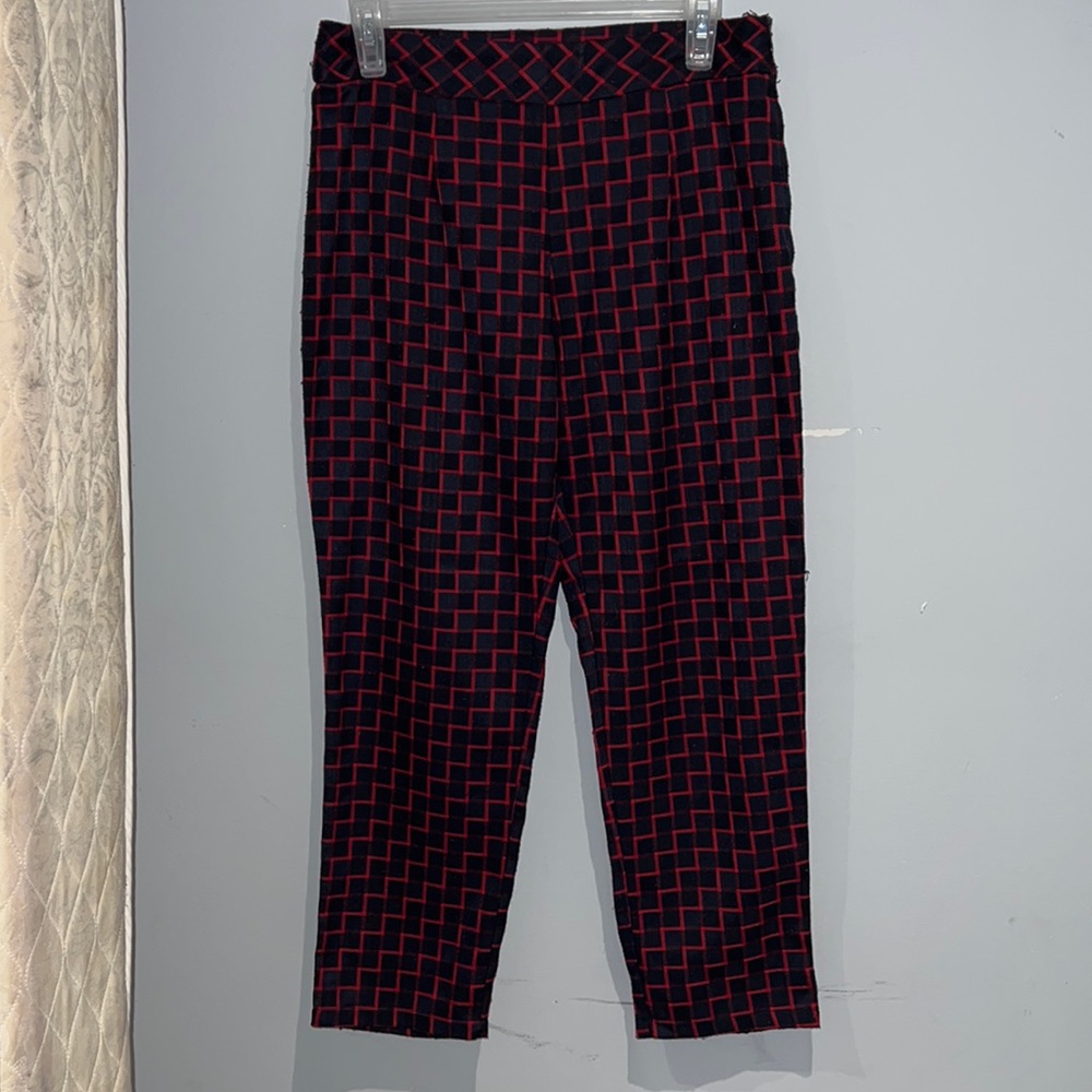 Do&be navy blue and red dress pants. US 6.
